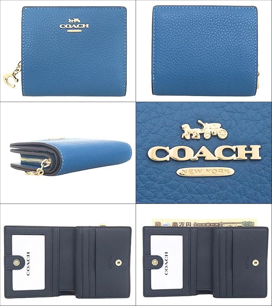 【新品・保管品】COACH 二つ折り財布 スナップ ウォレット C2862 COACH コーチ 財布 二つ折り財布 ミニ財布 レディース